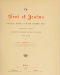 The Book of Joshua by W. H. Bennett